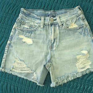 Arizona Jean Company Blue Distressed Jean Shorts